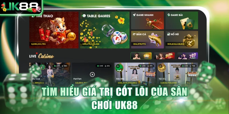Tìm hiểu giá trị cốt lõi của sân chơi UK88